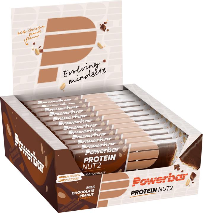 Produktbild Powerbar Protein Nut2 (Milchschokolade, Erdnuss, 12 Stk., 540 g)