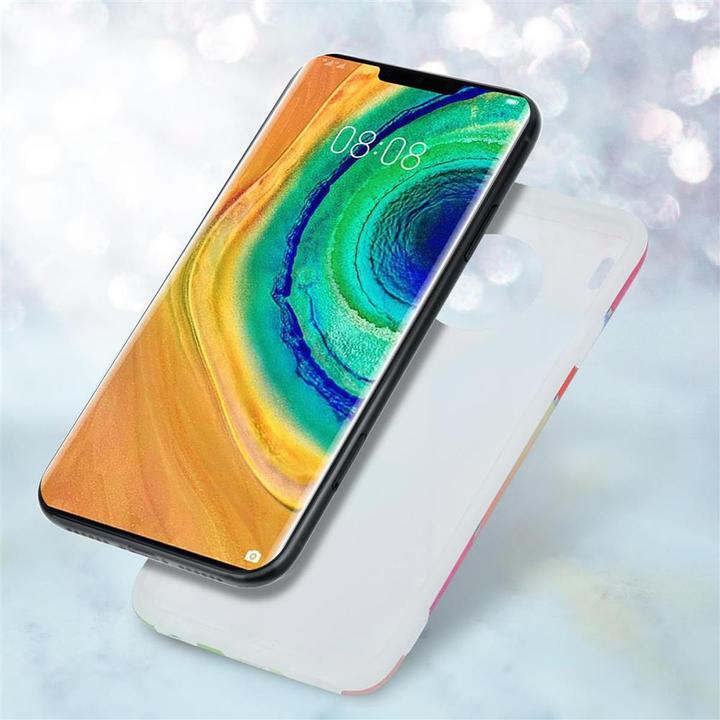 Image du produit Cadorabo Couverture IMD TPU Marbre coloré (Mate 30 Pro)