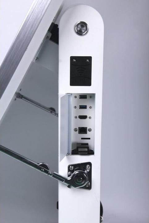 Produktbild Allnet Standdisplay 43 Zoll Outdoor Kundenstopper mit Akku oh. Touch mit Laufrollen, 1500Nits, Andr