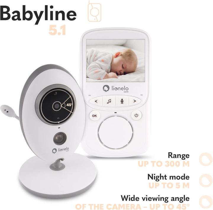 Actual product image Lionelo Baby monitor with camera (Video & Audio, 300 m)