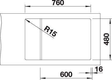 Produktbild Blanco Elon XL 6 S (Aufsatzspülbecken, 78 cm, 50 cm)