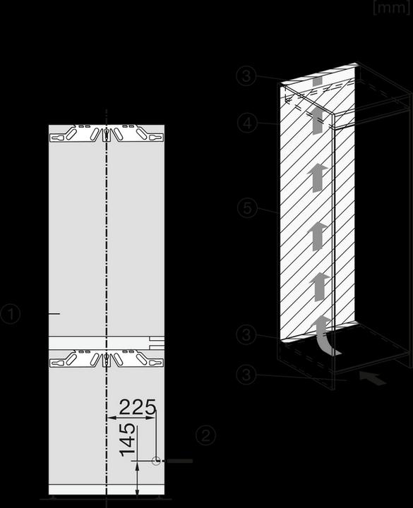 Actual product image Miele Fridge/freezer combination KFN 7744 C 125 Gala Ed (244 l)