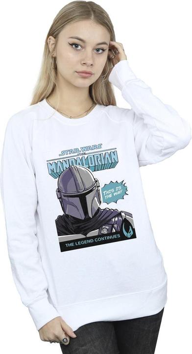 Actual product image Star Wars Womens/Ladies Mando Comic Cover Sweatshirt (M)
