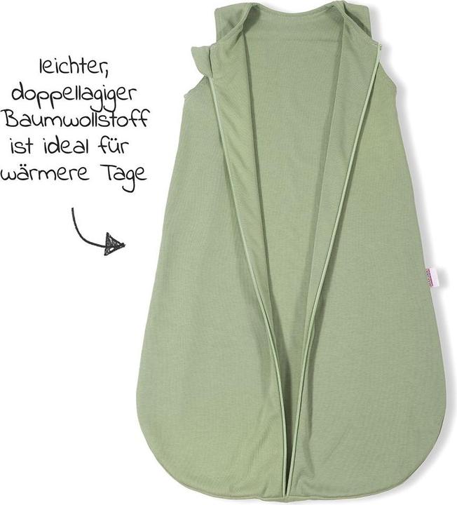 Produktbild Makian Schlafsäcke Sommer-Schlafsack - Interlock - Olive - (90 cm)