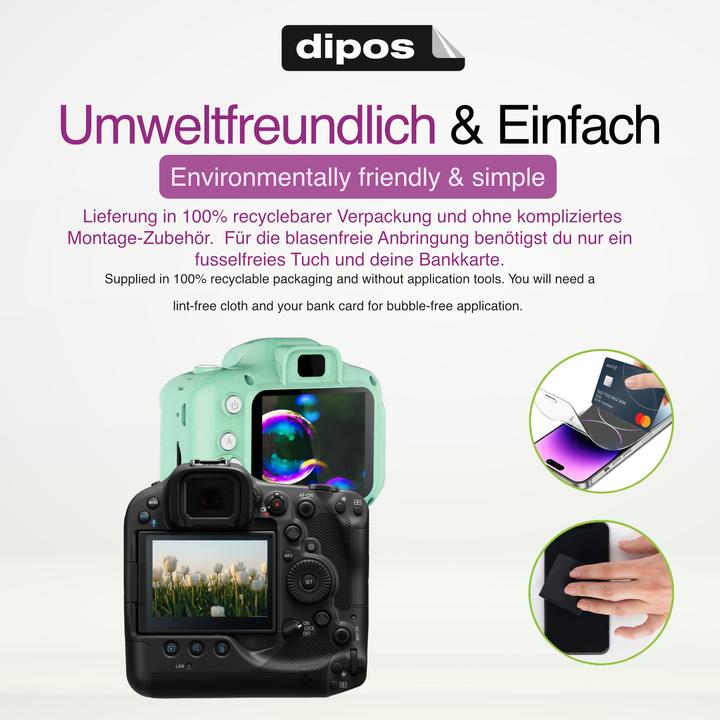 Produktbild Dipos Schutzfolie Klar für Panasonic HC-V808 (Displayschutz)