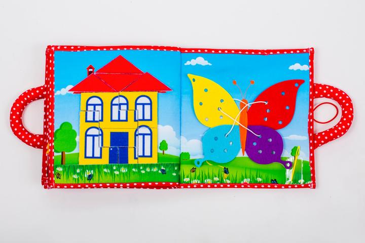 Actual product image Piqipi Quiet Book Cloth Book Girl Edition (Multilingual)