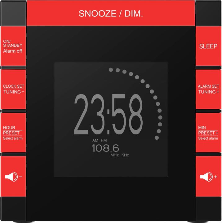 Actual product image Bigben Radio Réveil avec projecteur