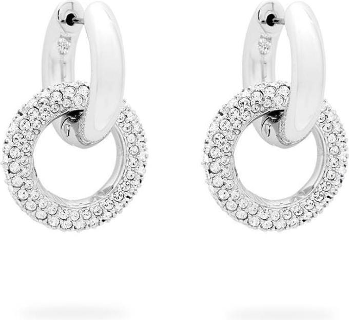 Immagine prodotto Swarovski Dextera Creoles Cerchio Intrecciato Bianco (Metallo Swarovski)