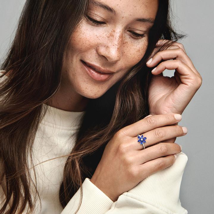 Produktbild Pandora Funkelndes Herbarium Cluster Ring (54, 925 Silber)
