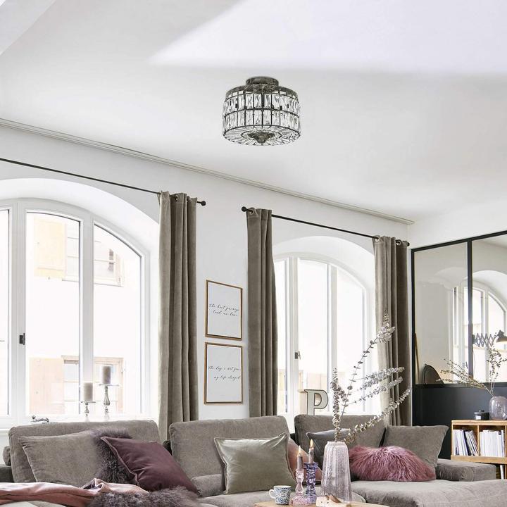 Immagine prodotto Loberon Lampada da soffitto Hutton marrone antico/chiaro (E14)