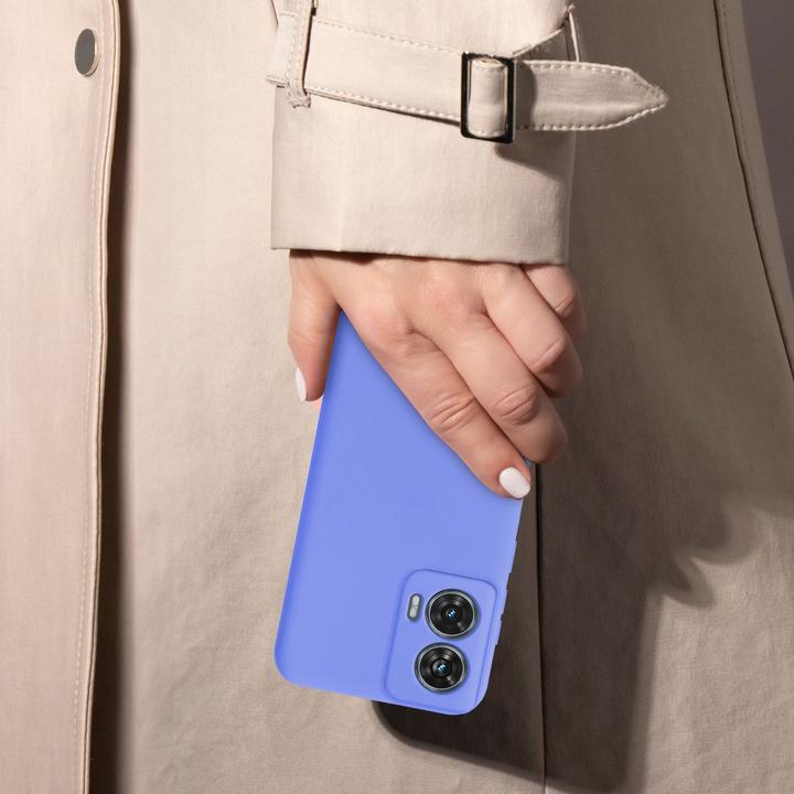 Actual product image Cadorabo Case for Motorola Moto Edge 50 Fusion TPU Liquid Silicone Cover (Motorola Edge 50)