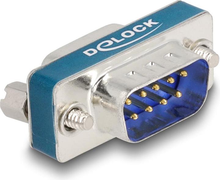 Actual product image Delock HF/EMI interference suppression filter D-Sub 9 pin plug to socket with low-pass inductive (0.03 m)