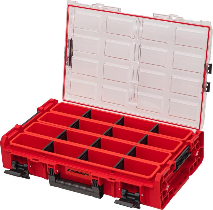 Produktbild Tool Brothers Toolbrothers RHINO ONE Organiser XL 2.0 Long Bin RED ULTRA HD Custom stapelbar 582 x 387 x 131 mm