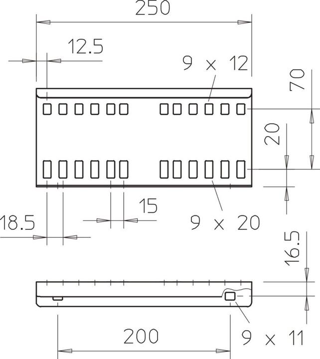 Produktbild OBO Bettermann BETTERMANN LVG 110 (25 cm)