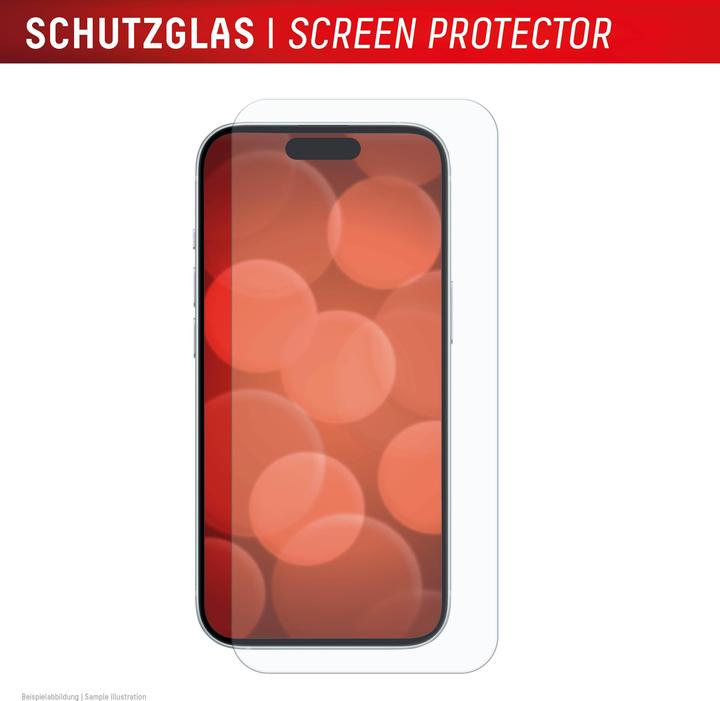 Actual product image Displex Real Glass, 2D Panzerglas (1 Piece, Apple iPhone 16 Plus)