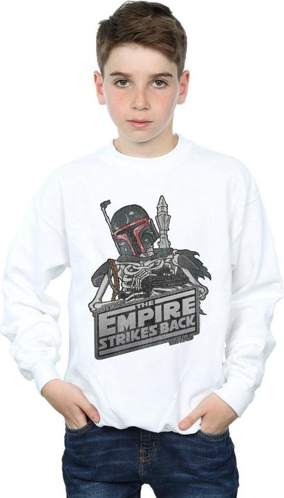 Actual product image Star Wars Boys Boba Fett Skeleton Sweatshirt (140, 146)