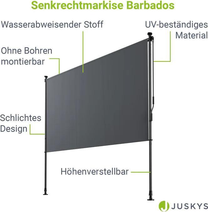 Immagine prodotto Juskys Senkrechtmarkise Barbados (2 m)