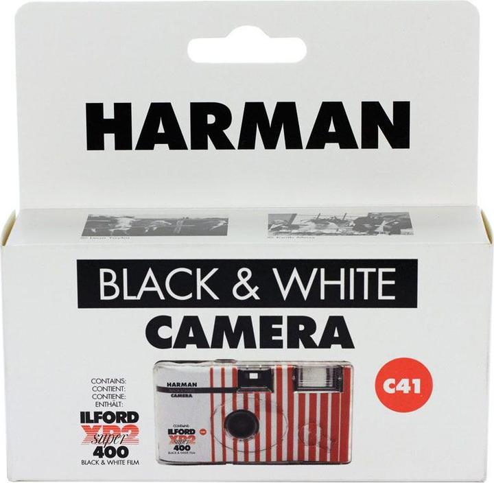 Actual product image Ilford Harman Single Use Camera XP2 135/24+3 (Black and white)