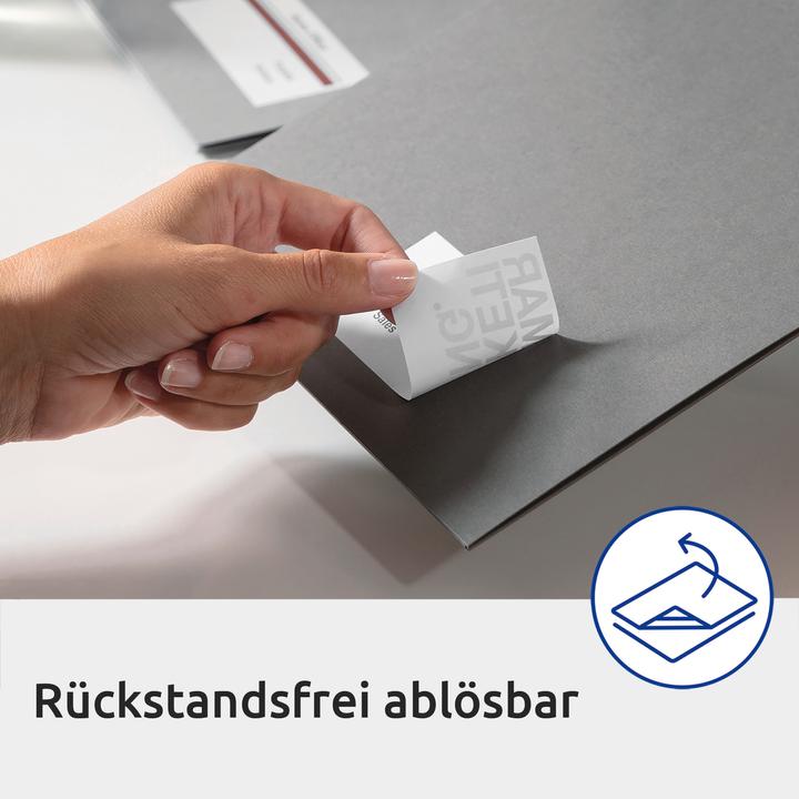 Actual product image Avery Visible tab labels