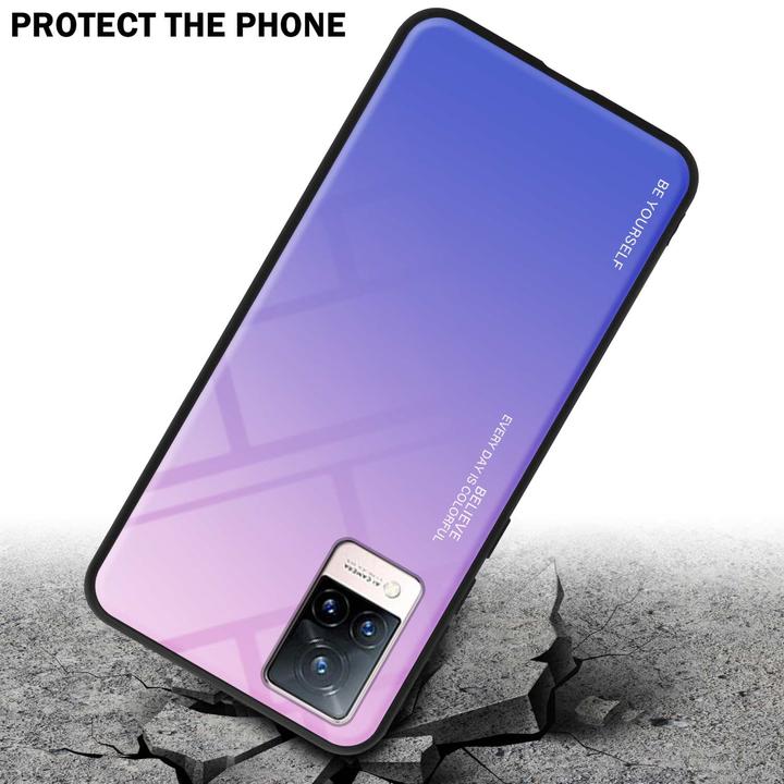 Image du produit Cadorabo TPU 2 couleurs Housse en verre (Vivo V21)