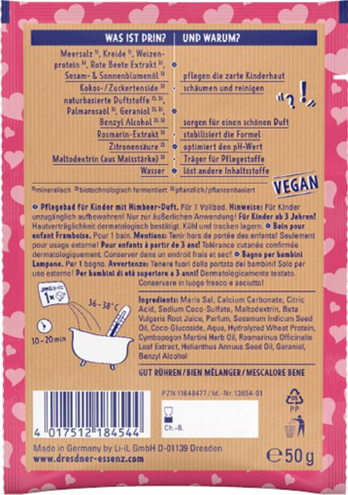 Produktbild Dresdner Essenz Dreckspatz Hab dich lieb Pflegebad für Kinder (10 Stk) (Badepralinen)