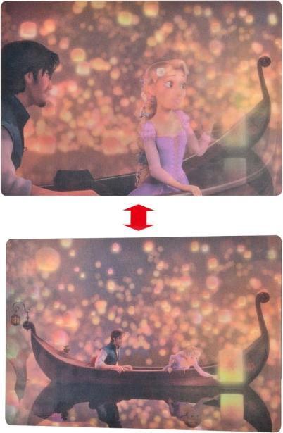 Image du produit Disney Raiponce & Flynn Rider Carte postale Canoë lenticulaire (1 pcs)