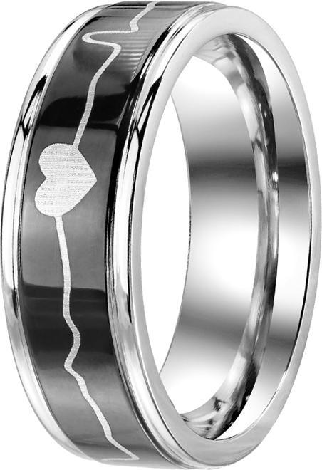 Immagine prodotto Star Piercing Anello in argento con battito cardiaco (senza ottone, Acciaio chirurgico 316L)