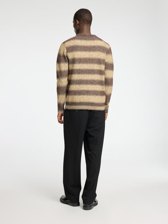 Image du produit Selected Homme Pull-over ombré rayé à col rond (XXL)