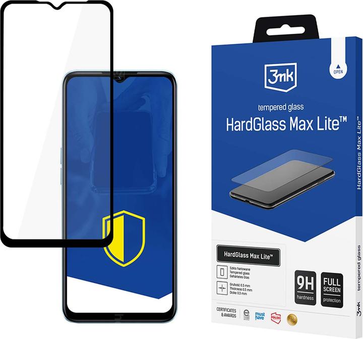 Actual product image 3MK Hardglass Max Lite Screen Protector (1 Piece, Oppo A57 5G, Oppo A57s, Oppo A57e, Oppo A57)