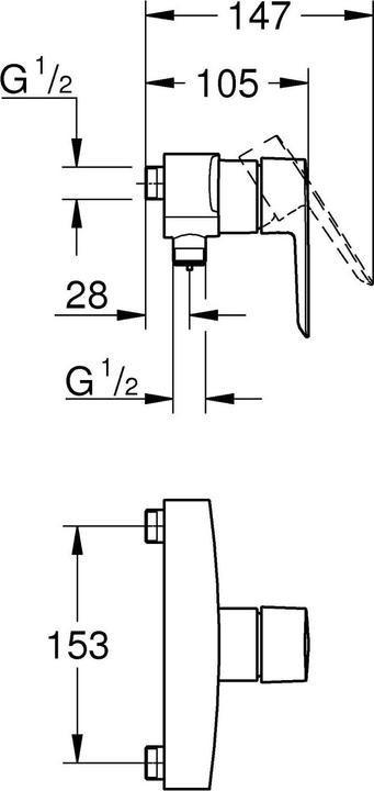 Actual product image Grohe Duscharmatur Start 1/2