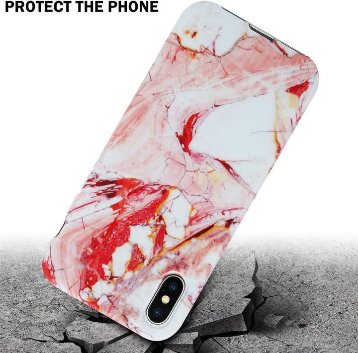 Image du produit Cadorabo Couverture IMD TPU Marbre coloré (Apple iPhone X)
