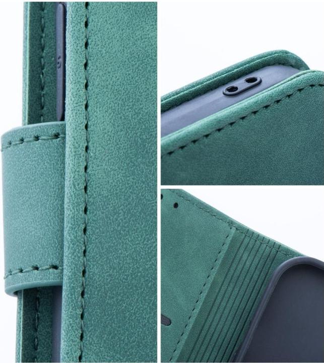 Actual product image OEM Back panel cover TENDER Book Case for SAMSUNG A23 5G green (Samsung Galaxy M23 5G)
