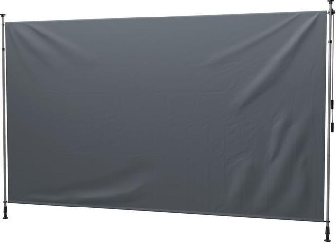Immagine prodotto Swisshandel24 Klemmmarkise mit Handkurbel höhenverstellbar inkl. Wandhalterung 400 cm, Dunkelgrau (4 m)