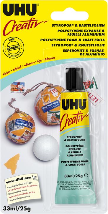 Actual product image UHU Creativ Styrofoam 33ml TBL (32 g, 33 ml)