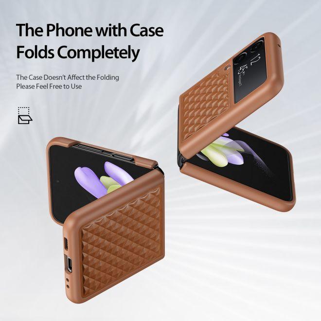 Actual product image Dux Ducis Venice Series Genuine Leather Case (Samsung Galaxy Z Flip4)
