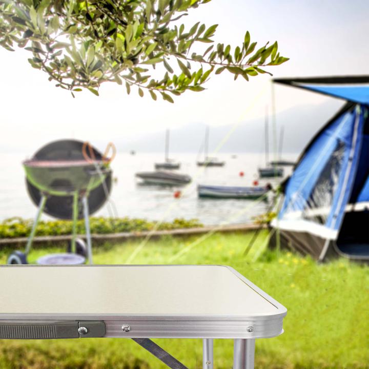 Image du produit Wiltec Toboli Table de camping pliante 180x60x70cm réglable en hauteur Table de camping pliante
