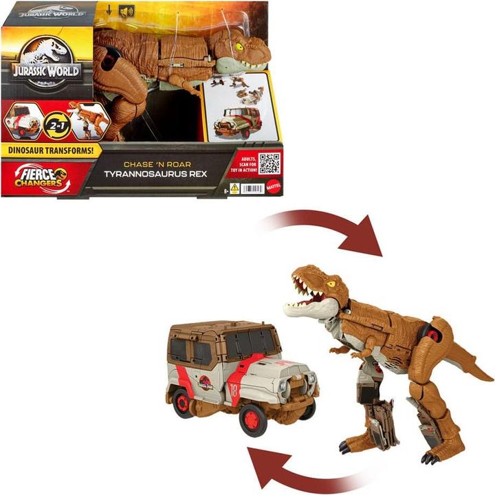 Immagine prodotto Jurassic World Fierce Changers Chase N' Roar T-Rex