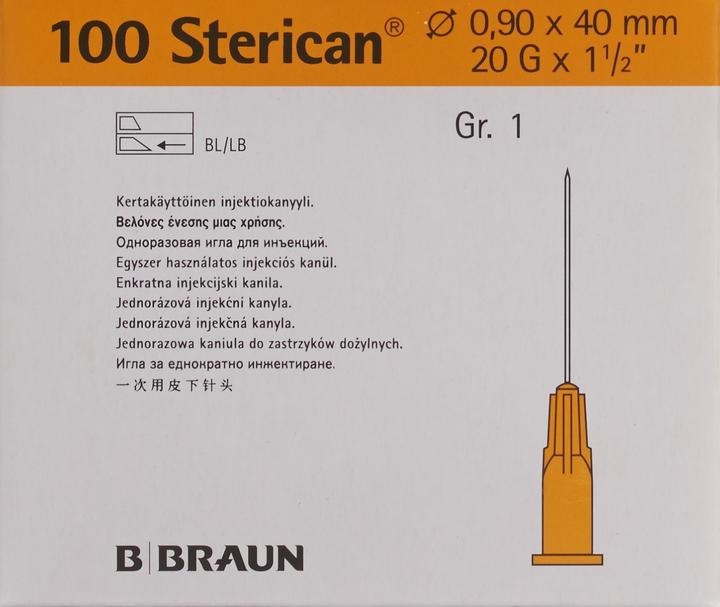 Immagine prodotto B.Braun Ago 20G 0,90 x 40 mm giallo Luer, 100 pezzi