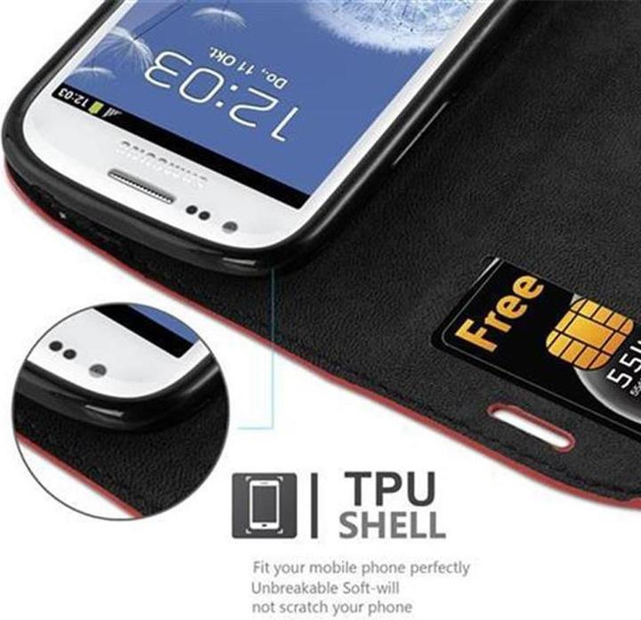 Produktbild Cadorabo Book Invisible Magnet Cover (Samsung Galaxy S3 Mini)