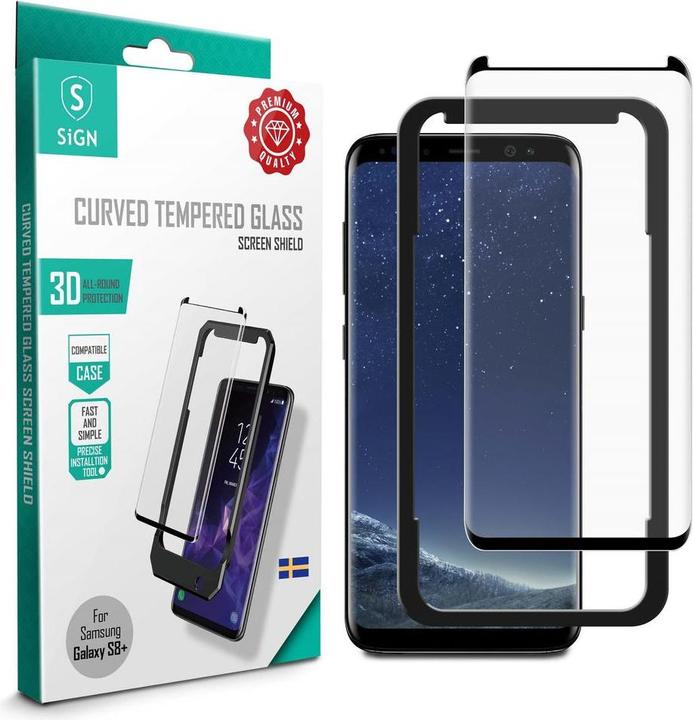 Produktbild SIGN Samsung Galaxy S8 Plus 3D Screen Protector Tempered Glass (Samsung Galaxy S8+)