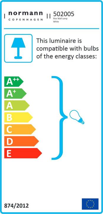 Energie-Label Normann Copenhagen Rise (E14)