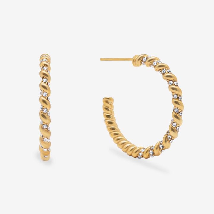 Image du produit Sensora Jewelry Boucles d'oreilles Marine Hoops (Pierres en zirconium)