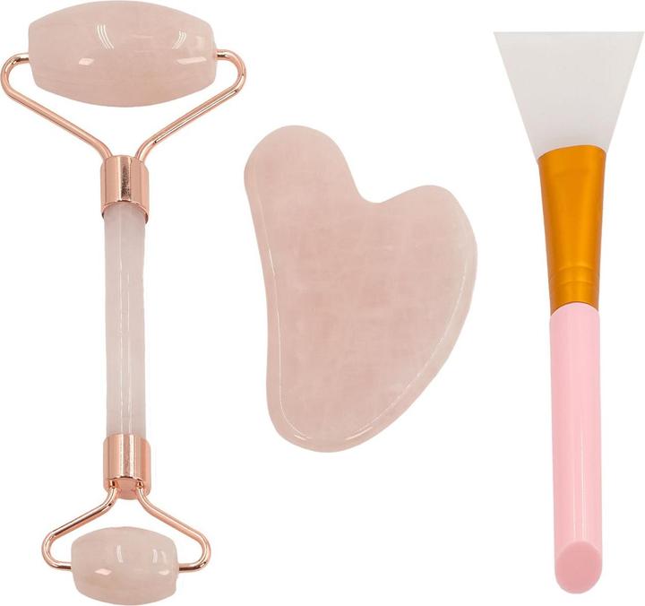 Produktbild Intirilife Gua Sha Gesichtsmassage Gesichtsroller (3tlg-Set)