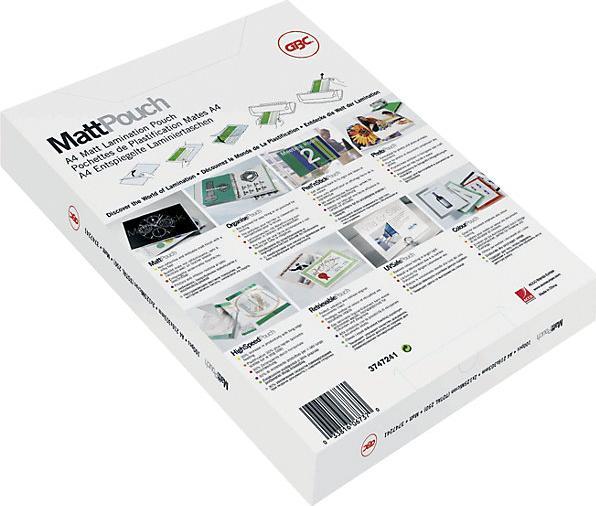 Image du produit GBC Feuille de plastification (A4, 100 pièce(s), 125 µm)