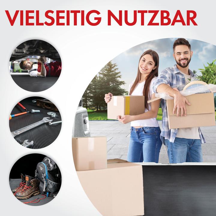 Image du produit Walser Gummimatte Saturn, zuschneidbare Meterware feinripp 100x250 cm schwarz