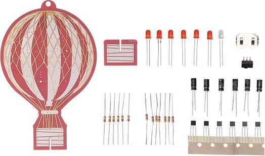 Produktbild Whadda Heissluftballon im Retro-Design - Lern-Bausatz zum Löten (Elektronikkit)