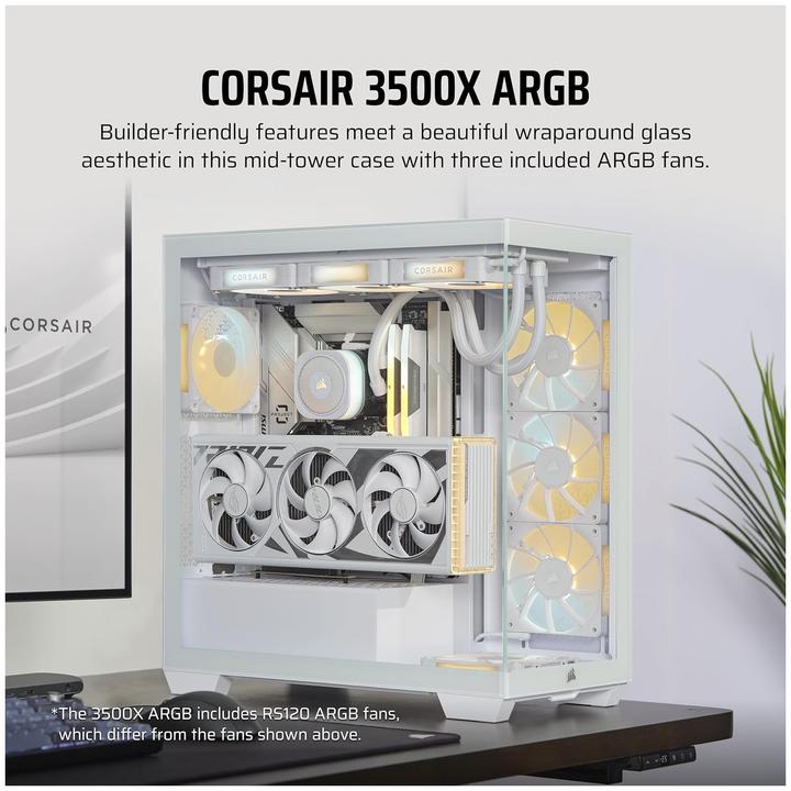 Produktbild Corsair 3500X ARGB (mATX, Mini-ITX, ATX, E-ATX)