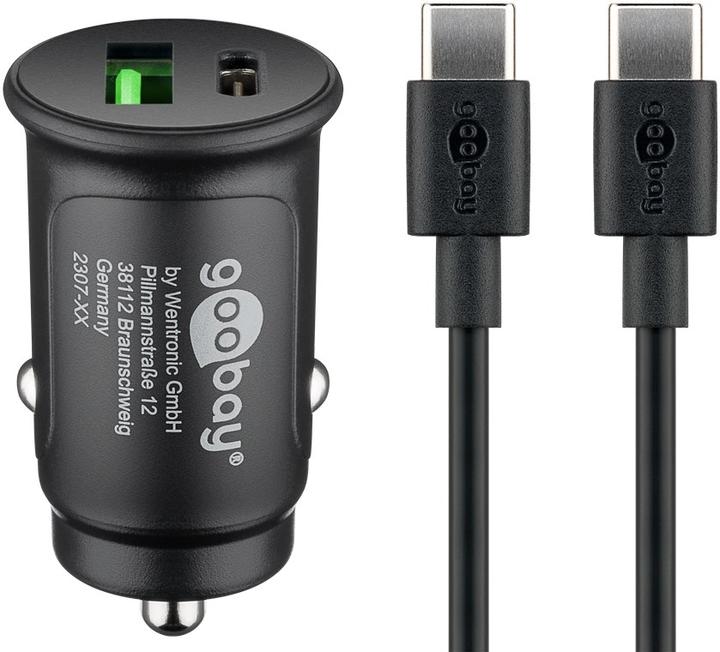 Produktbild Goobay Dual-USB Auto-Schnellladeset USB-C 27 W