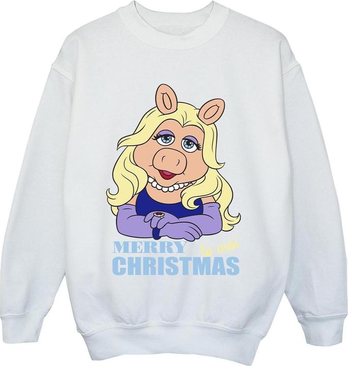 Actual product image Disney Boys Muppets Miss Piggy Queen of Holidays Sweatshirt (128)