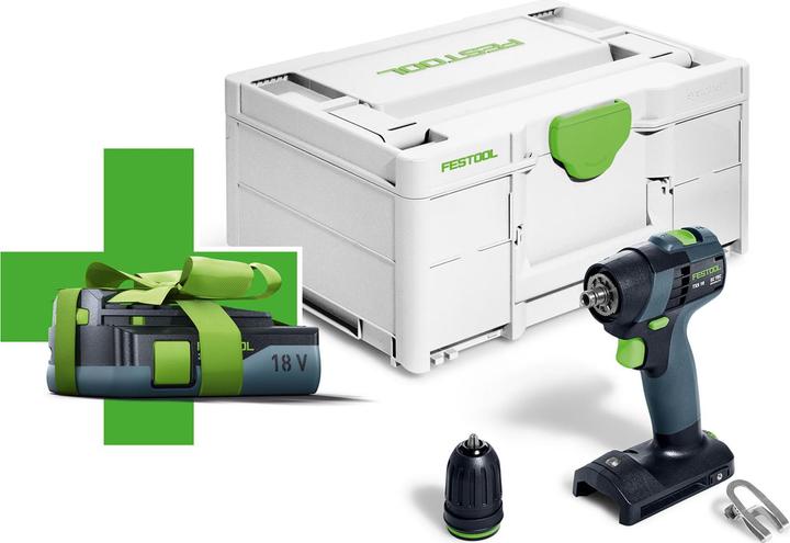 Actual product image Festool Trapano avvitatore a batteria TXS 18-Basic-3,0 (Rechargeable battery operated)